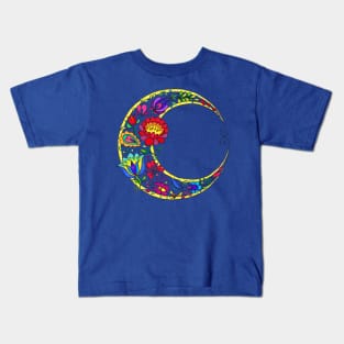 Flowers in the Moon Kids T-Shirt